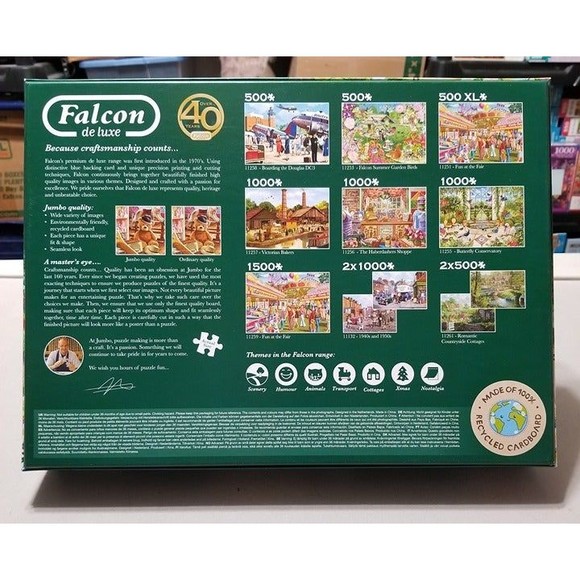 Falcon de luxe An Afternoon Hack 1000 pc Jigsaw Puzzle 2019 Complete Pre Owned - Picture 2 of 5